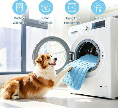 Pet Cooling Mat - Self-Cooling Pad for Dogs & Cats, Non-Slip, Washable, Foldable