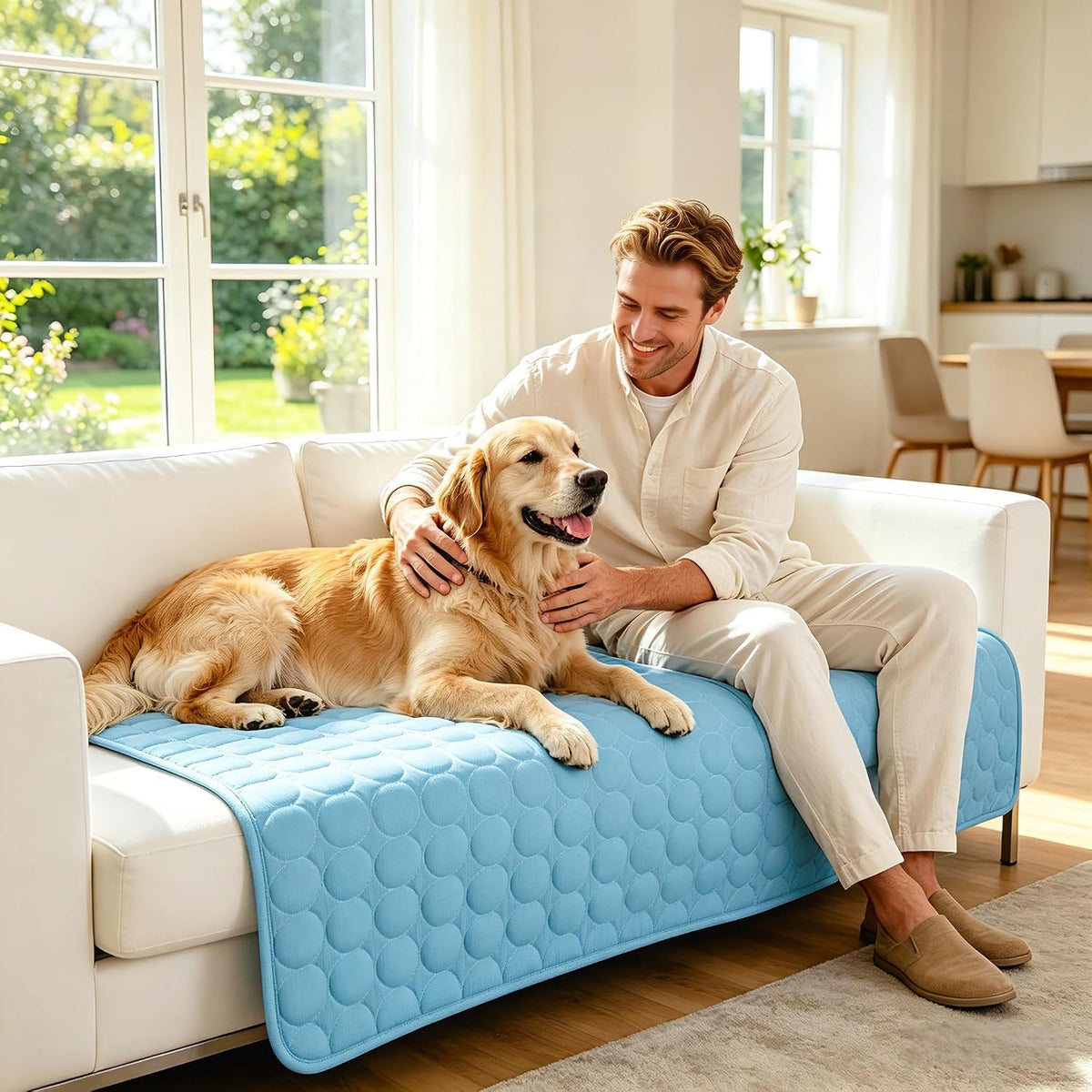 Pet Cooling Mat - Self-Cooling Pad for Dogs & Cats, Non-Slip, Washable, Foldable