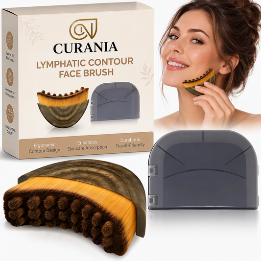Lymphatic Contour Face Brush, Cura Nia Facial Tool to Improve Skin Glow