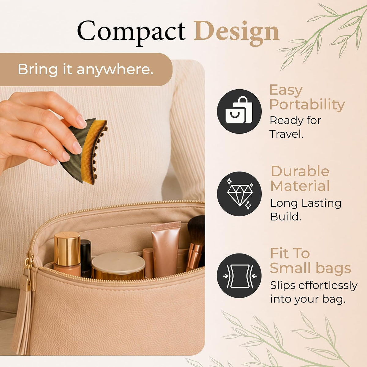 Lymphatic Contour Face Brush, Cura Nia Facial Tool to Improve Skin Glow